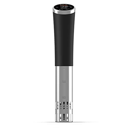 Instant Pot Accu Slim Sous Vide 800W Precision Cooker,Immersion Circulator,Ultra-Quiet Fast-Heating with Big Touchscreen Accurate Temperature and Time Control,Waterproof - Sous Vide Circulators