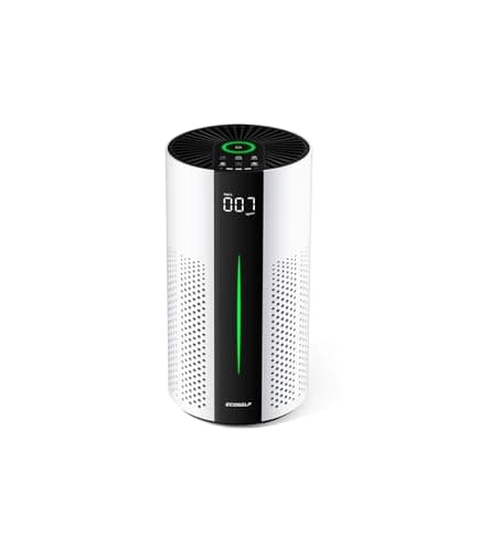 ECOSELF Air Purifiers for Home Large Room up to 1800 Ft², Air Purifiers for Bedroom 360° Air Intake with Smart Auto Mode, HEPA Air Purifier, Air Cleaner for Smoke PoIIen Pet Dander, HAP609 - High-End Air Purifiers