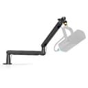 FIFINE Microphone Boom Arm, Low Profile Adjustable Stick Microphone Arm Stand with Desk Mount Clamp, Screw Adapter, Cable Management, for Podcast Streaming Gaming Studio-BM88 - Creator Audio