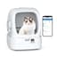 Mintakawa Automatic Cat Litter Box Self Cleaning - APP Control and Weight Monitoring - Ultra-Quiet, Suitable for Medium Cats and Kittens, Safe Anti-Pinch Litter Box (Assembly Required) -White - Smart Pet Tech