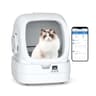 Mintakawa Automatic Cat Litter Box Self Cleaning - APP Control and Weight Monitoring - Ultra-Quiet, Suitable for Medium Cats and Kittens, Safe Anti-Pinch Litter Box (Assembly Required) -White - Smart Pet Tech