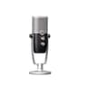 AKG Pro Audio Ara Professional USB-C Condenser Microphone, Dual Pattern Audio Capture Modes for Podcasting, Video Blogging, Gaming and Streaming, Blue & Silver - Creator Audio