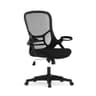 Flash Furniture Porter High Back Black Mesh Ergonomic Swivel Office Chair with Black Frame and Flip-up Arms - Ergonomics