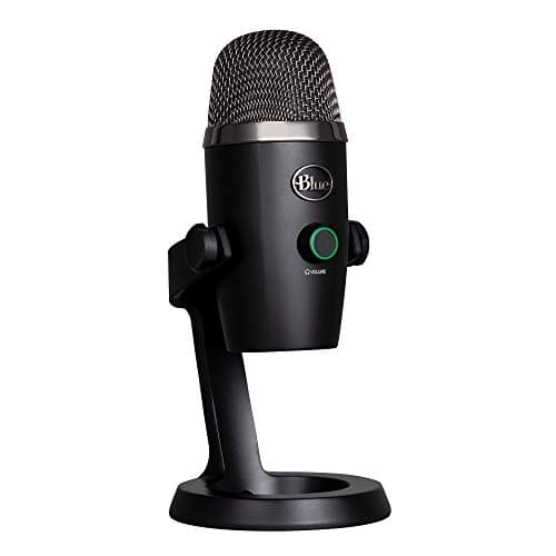 Logitech G Logitech for Creators Blue Yeti Nano USB Microphone for Gaming, Streaming, Podcasting, Twitch, YouTube, Discord, Recording for PC and Mac, Plug & Play -Blackout