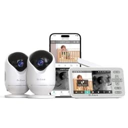 Dr.Care VistaView Lite Smart WiFi Baby Monitor with 2 Cameras- 4” 720P Split Screen & 1080P Camera App Control, Motion Alerts, HD Night Vision, 2-Way Talk, Triple Security, Video Recording - Smart Baby Monitors