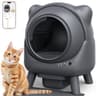 FEELNEEDY Self Cleaning Litter Box, Automatic Litter Box, FEELNEEDY Odor Control Robot, Cat Ears Design, 65L APP Real-Time Monitor, Cat Litter-Boxs for Multiple Cats, Safety Sensors, with 1 Trash Bag - Smart Pet Tech