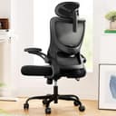 Marsail Ergonomic Office Chair: Office Desk Chair with High Back Mesh and Adjustable Lumbar Support Rolling Work Swivel Task Chairs with Wheel 3D Armrests and Headrest - Ergonomics