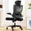 Marsail Ergonomic Office Chair: Office Desk Chair with High Back Mesh and Adjustable Lumbar Support Rolling Work Swivel Task Chairs with Wheel 3D Armrests and Headrest - Ergonomics