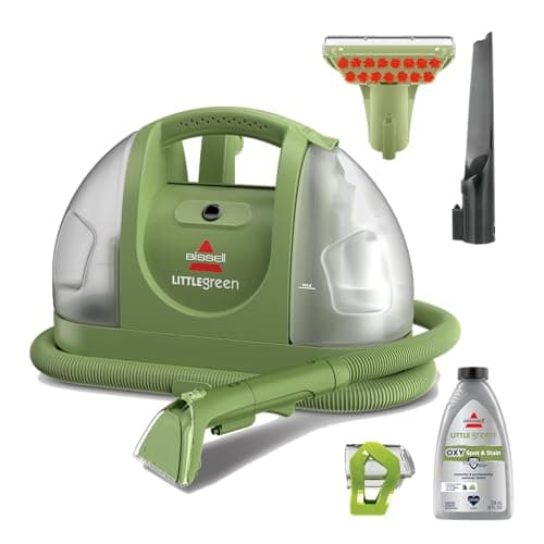 BISSELL Little Green Multi-Purpose Portable Carpet and Upholstery Cleaner, Car and Auto Detailer, with Exclusive Specialty Tools, Green, 1400B - Portable Carpet & Upholstery Cleaners