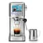 XIXUBX 20 Bar Espresso & Cold Brew Coffee Maker with Milk Frother, 42oz Removable Tank, Stainless Steel, Perfect for Cappuccino, Latte, Home & Office, Brushed Silver - Home Espresso Machines