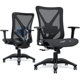 MOLENTS Ergonomic Office Chair, Mesh Computer Desk Chairs with Adjustable Lumbar Support, 3D Armrests, Tilt Function, Comfy Wide Seat, Swivel Executive Work Task Chair for Company and Home - Ergonomics