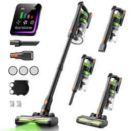 SunSare Cordless Vacuum Cleaner, 55KPa 650W 70Mins Vacuum Cleaner for Home, V-Anti-Tangle Stick Vacuum with Scented Tablet, Upgraded dust Emptying Cup, Vacuum Cordless for Pet Hair/Carpet/Floors - Cordless Stick Vacuums