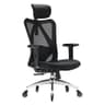 XUER Ergonomic Office Chair, Mesh Computer Desk Chair with Adjustable Sponge Lumbar Support, Thick Cushion, PU Armrest and Headrest, High Back Swivel Home Office Task Chair for Work (Black)… - Ergonomics