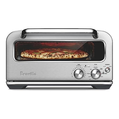 Breville BPZ820BSS Smart Oven Pizzaiolo Countertop Pizza Maker, Brushed Stainless Steel - Portable Pizza Ovens
