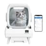 FRCFRC Automatic Cat Litter Box Self Cleaning - App Control, Cat Toilet Records, Suitable for Big Cats, Medium Cats, Kittens and Multi-Cat Families, Anti-Pinch, Low Noise【Assembly Required】- White - Smart Pet Tech