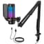 TONOR Gaming Microphone Set with Boom Arm, Vocal Condenser Microphone for PC with Stand, USB Mic with controllable RGB Light, One Tap Mute, Volume Control, for Discord, Twitch Streaming, TC310+ - Creator Audio