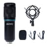 Movo PC-M6 Universal Cardioid Condenser Microphone with XLR and 3.5mm, Shock Mount, and Windscreen - Perfect for Podcasting, Live-Streaming, Gaming, Remote Work - Creator Audio