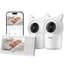ieGeek 1080P Baby Monitor with 2 Cameras | 4.3" Split-View for Twins Nursery | Night Vision, Sound & Motion Alerts, 2-Way Talk, Pan-Tilt-Zoom | Secure Local Monitoring with Free App, No Monthly Fee - Smart Baby Monitors
