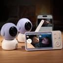 BOIFUN 2K Split Baby Monitor with 2 Cameras,Smartphone App, Wi-Fi Cameras,5-inch Display, Motion Tracking, Encrypted Connection, Night Vision, Long-Range 2-Way Talk, Temp Sensor - Smart Baby Monitors