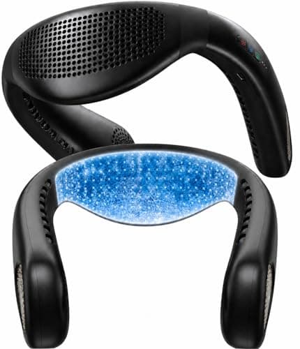 TORRAS COOLiFY Air 2026 Upgraded Neck Fan Air Conditioner, Dual-Airflow Pro Cooling, Ultra Light Portable Fan Rechargeable, Personal Cooling Fan Travel Essentials, Gift for Dad Husband Father, Black - Neck Coolers