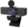 PEATOP Webcam 4K for PC Autofocus, Noise-Canceling Mic USB Plug & Play Webcam with Privacy Cover Camera 4K for Zoom/Teams/Skype/Google Meet - 4K Webcams