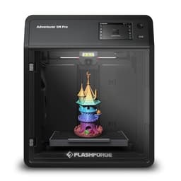 FLASHFORGE Adventurer 5M Pro 3D Printer with 1 Click Auto Printing System, 600mm/s High-Speed, Quick Detachable 280°C Nozzle, Core XY All-Metal Structure, Multi-Functional 220x220x220mm 3D Printer - 3D Printers