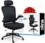 Oline ErgoAir Ergonomic Office Chair – Adjustable Lumbar Support, Flip-Up Armrests, Mesh Computer Desk Chair, Swivel Rolling Executive Gaming Chair for Home & Office (Black) - Ergonomics