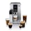 De'Longhi Dinamica LatteCrema Espresso Machine with Automatic Milk Frother for Latte, Cappuccino, Built-in Grinder, Silver, ECAM35075SI - Home Espresso Machines