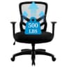 YFO Big and Tall Office Chair 500LBS - Computer Desk Chair with Adjustable Lumbar Support, Heavy Duty Ergonomic Mesh with 360 Rotation 2D Arm and Extra Wide Comfty Seat, Quiet Wheels for Adults, Black - Ergonomics