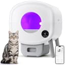 TAYACICY Self Cleaning Litter Box,Large Capacity Automatic Cat Litter Box Self Cleaning for Multiple Cats with App Control and Safety Protection,2 Roll Litter Bags,White - Smart Pet Tech