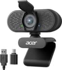 Acer A640 4K Webcam for PC with Sony Sensor PDAF Autofocus AI Noise Canceling Mic 2K 1080P/60fps USB A to C Adapter Computer Camera for Gaming Streaming Meetings Switch 2 Camera Teams Zoom Facetime - 4K Webcams