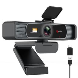 Angetube Wide Angle 4K Webcam for PC - 120° FOV, PDAF Autofocus, 2 Noise-Cancelling Mics, 1080P@60FPS, Auto Light Correction, USB-A/C, Privacy Cover, Video Conference Camera for Mac Laptop and Desktop - 4K Webcams
