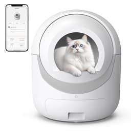 BCHARYA Self Cleaning Cat Litter Box with APP Control, Automatic Liiter Box for Multiple Cats, Quiet Operation, Large Space, Includes Cat Litter Box Liners - Smart Pet Tech