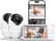 Dr.Care VistaView 5” Smart WiFi Baby Monitor with 2 Camaras - 2K Camera App Control & 1080P Split Screen, Cry & Motion Detection, Pan-Tilt-Zoom, HD Night Vision, Video Recording, Triple Security - Smart Baby Monitors