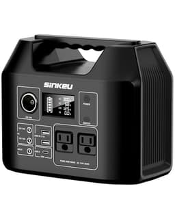 SinKeu Portable Power Station 80000mAh, 256Wh LiFePO4 Battery Backup,300W AC Outlets, Solar Generator for Hurricane Emergency Outdoor Camping RVs Home - Portable Power Stations