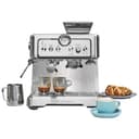 Koolatron Kenmore Espresso Machine – Automatic Coffee Maker with Manual Tamper, Auto Cleaning, Milk Steamer & Frother, Bean Grinder, Brew Professional Barista Style Cappuccino, Café Latte - Home Espresso Machines