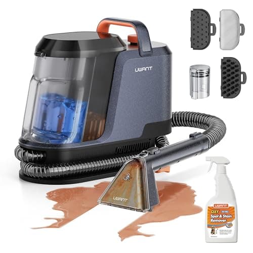 Uwant Portable Carpet and Upholstery for Deep Cleaner, 18Kpa Carpet Cleaner Machine for Cars, Pets with Pet Pro Solution and Self Cleaning Set of 1 for Spot, Rug, Couch - Portable Carpet & Upholstery Cleaners