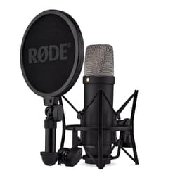 Rode RØDE NT1 5th Generation Large-diaphragm Studio Condenser Microphone with XLR and USB Outputs, Shock Mount and Pop Filter for Music Production, Vocal Recording and Podcasting (Black) NT1 5th Gen Black - Creator Audio