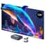 NexiGo Aurora Pro Ultra Short Throw 4K Tri-Color Laser Projector with 120" Fresnel ALR Screen and DLP Link 3D Glasses, 2400 Lumens Brightness, Dynamic Laser Dimming, 85% ALR for Clear Daylight Viewing - Home Projectors