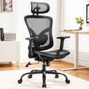 Marsail Ergonomic Mesh Office Chair,Ergonomic Desk Chair with 2D Headrest,Adjustable Lumbar Support & Up and Down Armrest - Ergonomics