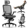 GABRYLLY Ergonomic Office Chair with Footrest, High Back Home Desk Chair - 3D Headrest, Flip-Up Arms, 135° Tilt and Wide Cushion, Heavy Duty Mesh Chairs for Task Computer Gaming,GYB01-FT - Ergonomics