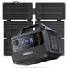 GRECELL Solar Generator with 40W Solar Panel Included,230Wh Portable Power Station 1.5hrs Fast Charging, (600W Surge) AC Outlets, LiFePO4 Battery Backup for Outdoor Camping, Trip, Power Outage - Portable Power Stations
