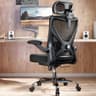 Ergalithic Ergonomic Office Chair - Mesh Desk Chair with Adjustable Lumbar Support High Back Computer Gaming Chairs - Big and Tall Office Chairs Adults, Comfortable for Long Hours, Black - Ergonomics