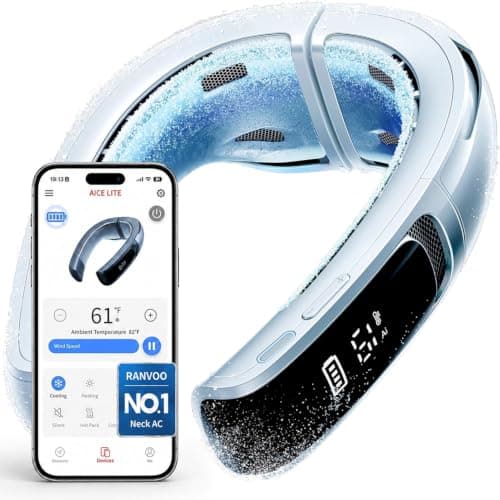 RANVOO AICE LITE MAX 2026 AI Neck Air Conditioner, Real AC Neck Cooling Fan, White - Neck Coolers