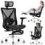 GABRYLLY Ergonomic Office Chair with Footrest, 135° Reclining Desk Chair with Adjustable Lumbar Support,3D Armrest,Headrest & Large Steel Base, 300LBS Heavy Duty Mesh Chair - Ergonomics