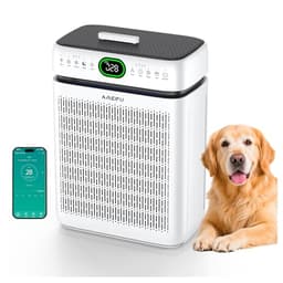 AMEIFU Air Purifiers for Home Large Room Up to 3500 Sq Ft with Washable Filters,Double-Sided HEPA with PM 2.5 Display Air Quality Sensor,Smart WiFi APP,Air Cleaner for Pets,Hair,Dust,Smoke,Dorm room,Office - High-End Air Purifiers