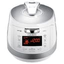 CUCKOO CRP-HS0657FW 6-Cup (Uncooked) 12-Cup (Cooked) Induction Heating Pressure Rice Cooker with Nonstick Inner Pot & 16 Menu Modes (White/Silver, Made in Korea) - Premium Rice Cookers