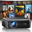 WiMiUS [Built-in Official Apps/4K Support] Smart Outdoor Projector with WiFi and Bluetooth, 800ANSI Movie Projector, DoIby Audio with Dual Speaker, Auto Focus w/ YouTube&PrimeVideo Proyector, Upgrad P62 Pro - Home Projectors