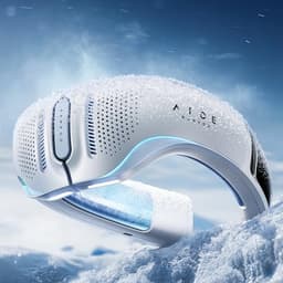 RANVOO AICE LITE Plus 2025 Max Cooling Airflow [No.1 Coolest & Most Durable] Neck Air Conditioner, Ultimate Immersive Personal AC 6000 mAh Rechargeable Neck Fan Blow Cold Air, Gifts for Mom/Dad, White - Neck Coolers