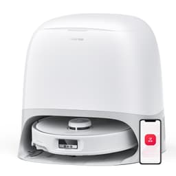 roborock Qrevo Curv Robot Vacuum and Mop, 18,500Pa Suction, Zero-Tangling, AdaptiLift Chassis, FlexiArm Technology, Hot Water Mop Washing & Dock Self Cleaning, Al Obstacle Recognition Roborock Qrevo Curv (WHITE) - Robot Vacuums